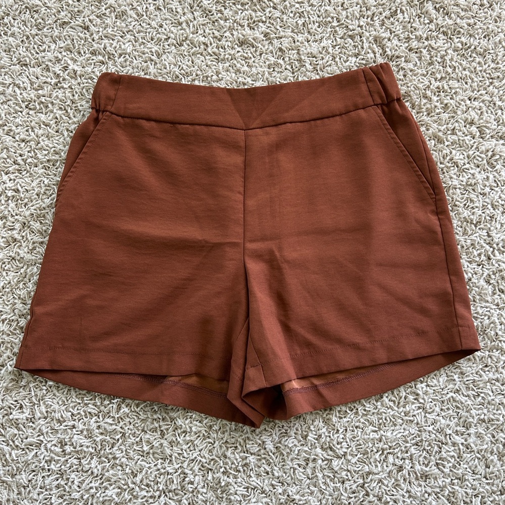 Nine West Women’s Small Dark Orange Shorts With Pockets
